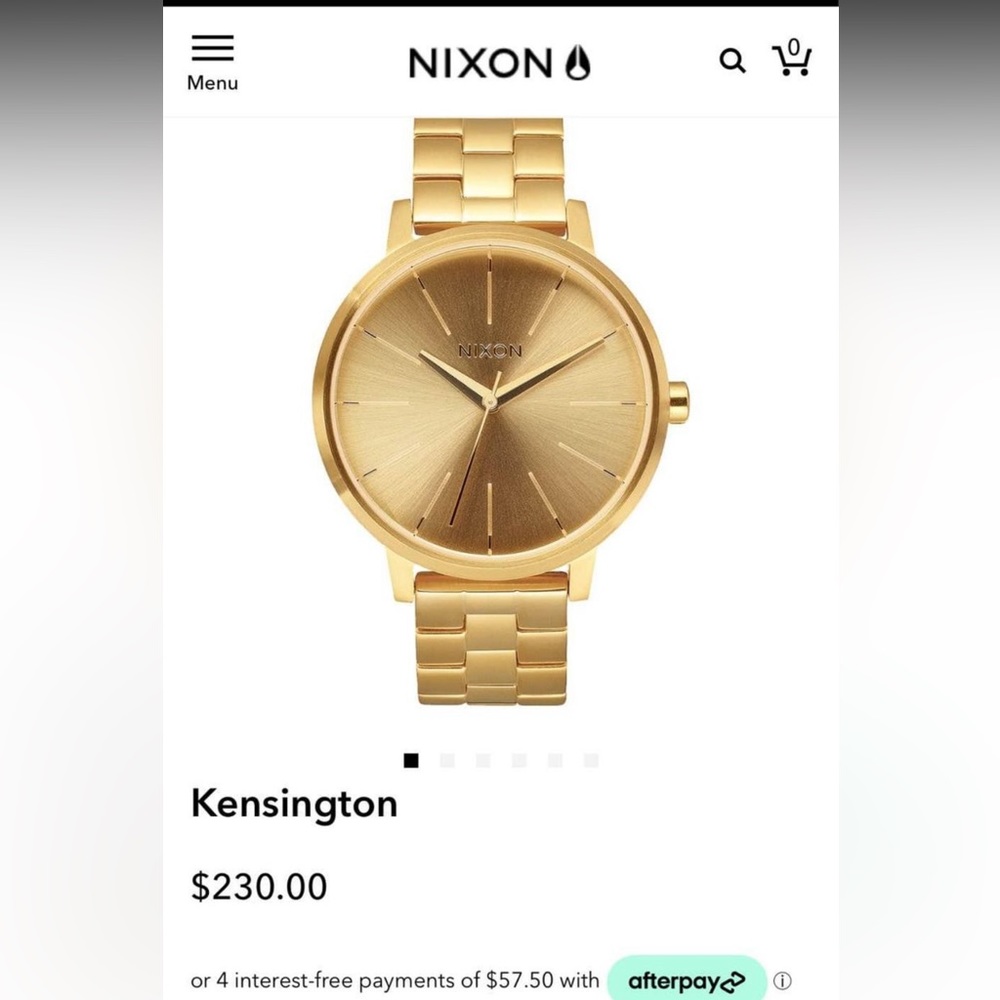 Nixon “Kensington” gold watch brand new